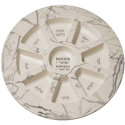 Bamboo Rosh Hashana Plate Judaica770