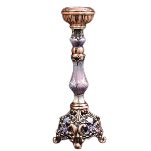 Candlestick, jeweled, 5.5" SINGLE