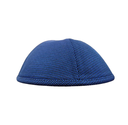 MJudaica Blue and Black mini houndstooth Kippa