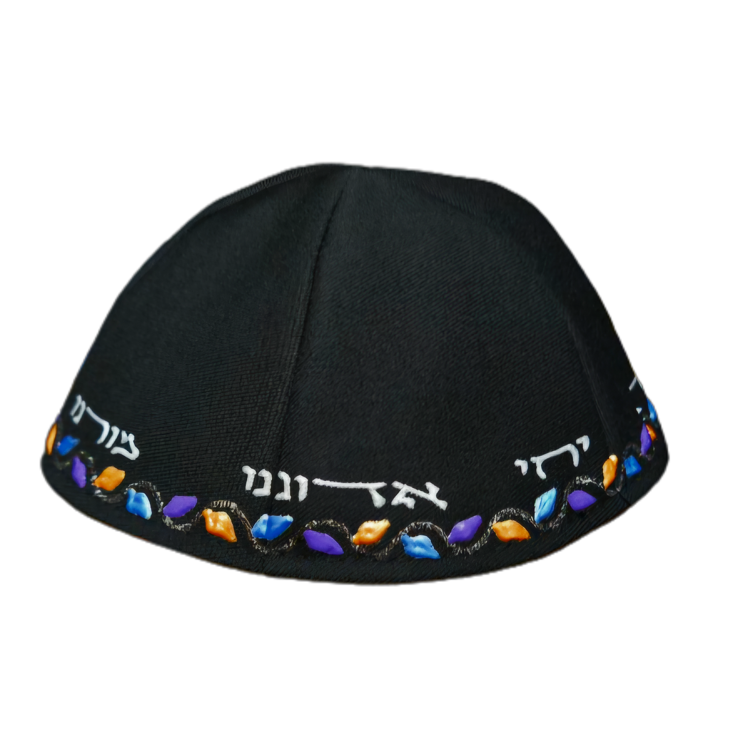 Fabric Kippah 6 Parts - Yechi W Design 1