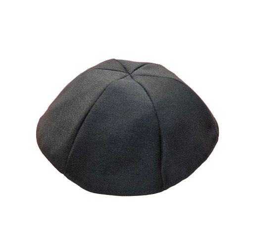 Black Fabric Kippah - 6 Parts