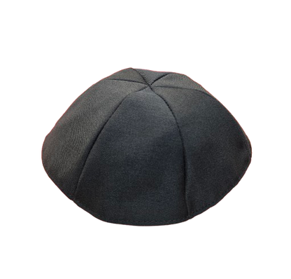 Black Fabric Kippah - 6 Parts