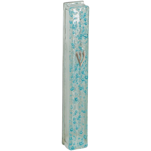 Glass Mezuzah Case 12 cm