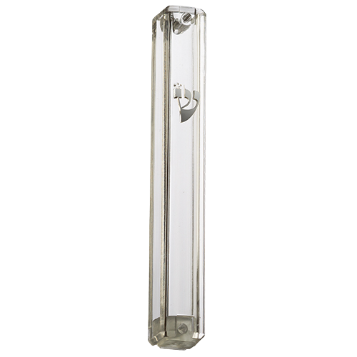 Plastic Transparent Mezuzah 20 Cm