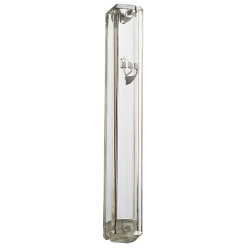 Transparent Plastic Mezuzah Case 15 Cm