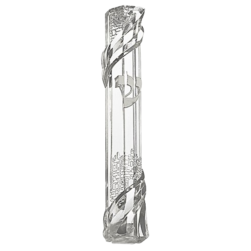 Plastic Transparent Mezuzah Case -15 Cm