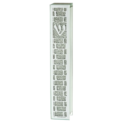 Glass Mezuzah Case  - 12 cm