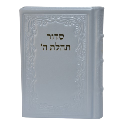 Leather Siddur with Thillim - Medium - סידור בינוני עור