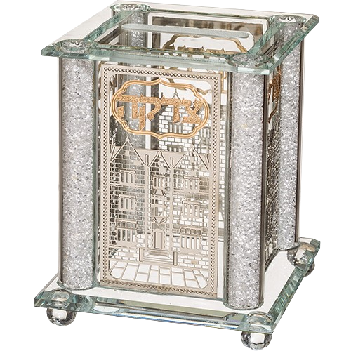 Crystal Tzedakah Box - 770  Design