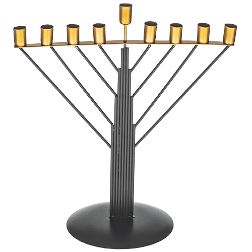 Black Metal Menorah