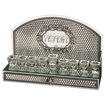 Glass Mirror Menorah