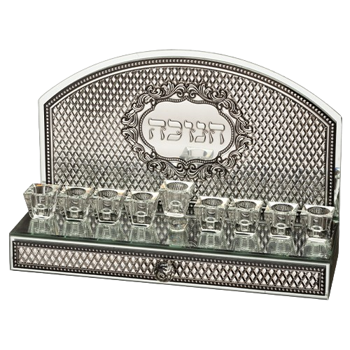 Glass Mirror Menorah