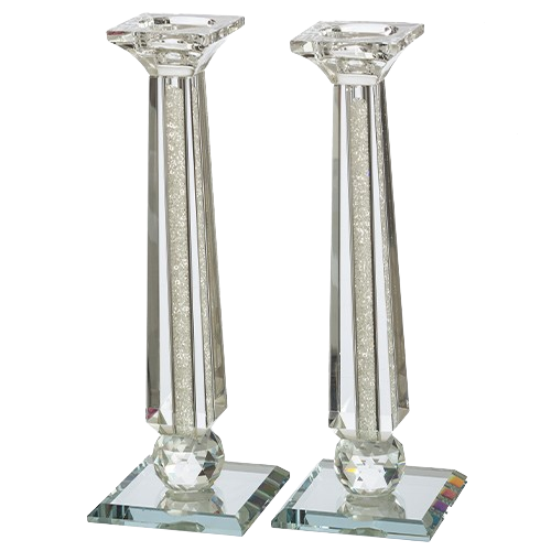 Crystal Candlesticks With Stones