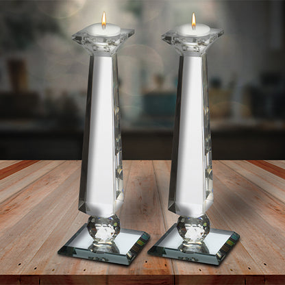 Crystal Candlesticks With Stones