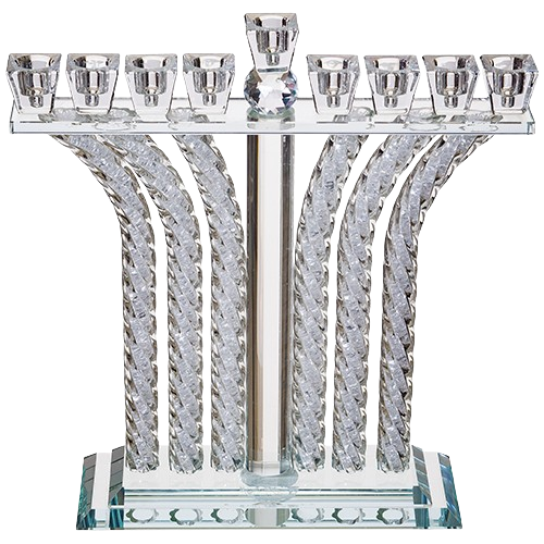 Crystal Elegant Menorah