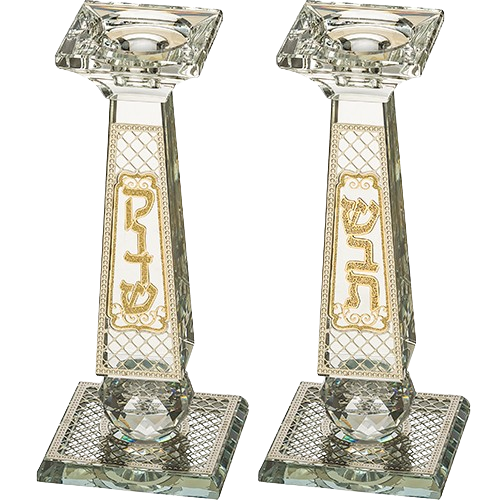 Crystal Elegant Candlesticks - 20 cm