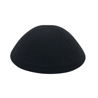 MJudaica Black Fine Linen Kippa